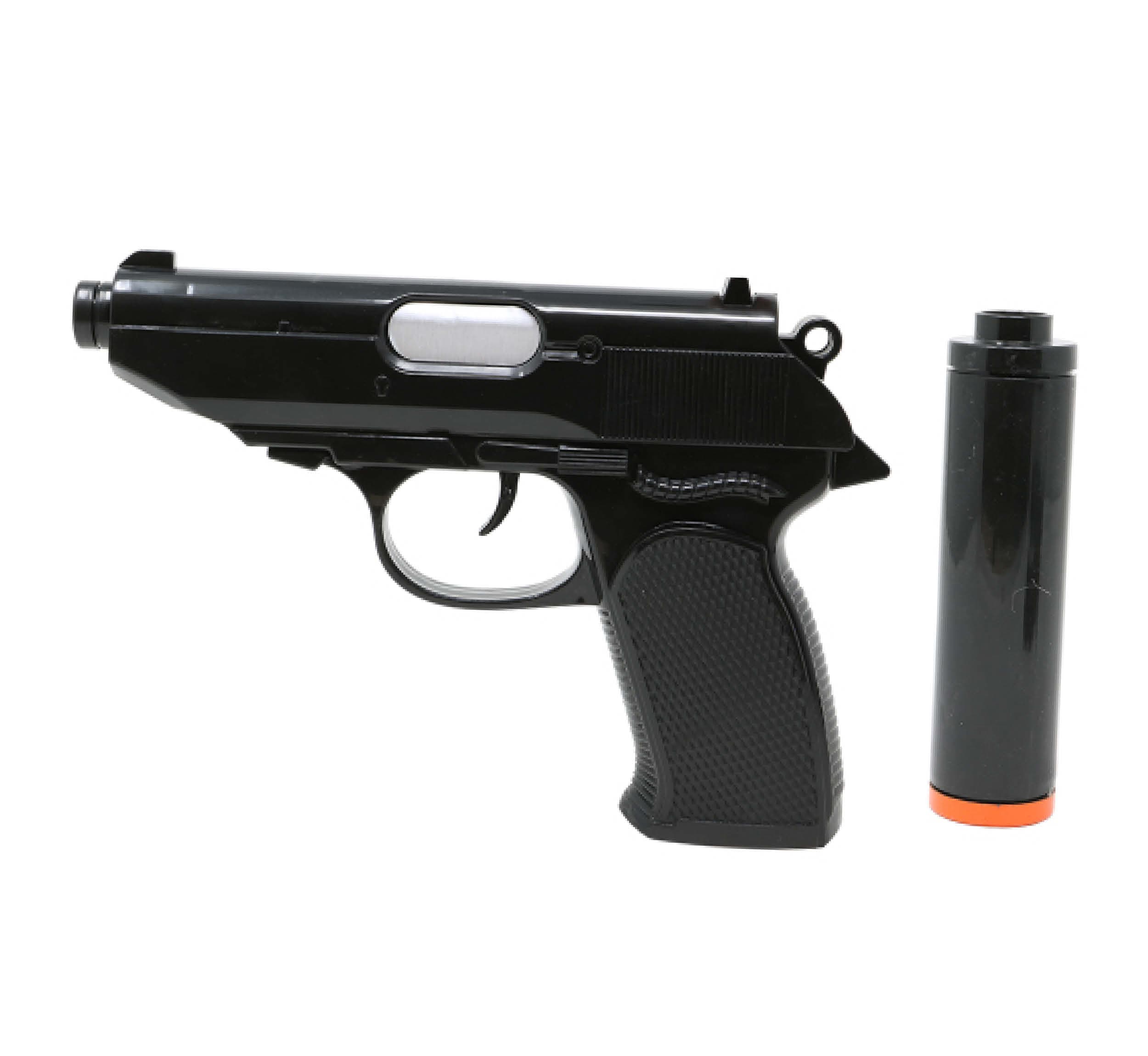 Pistol med lyddæmper 25 cm