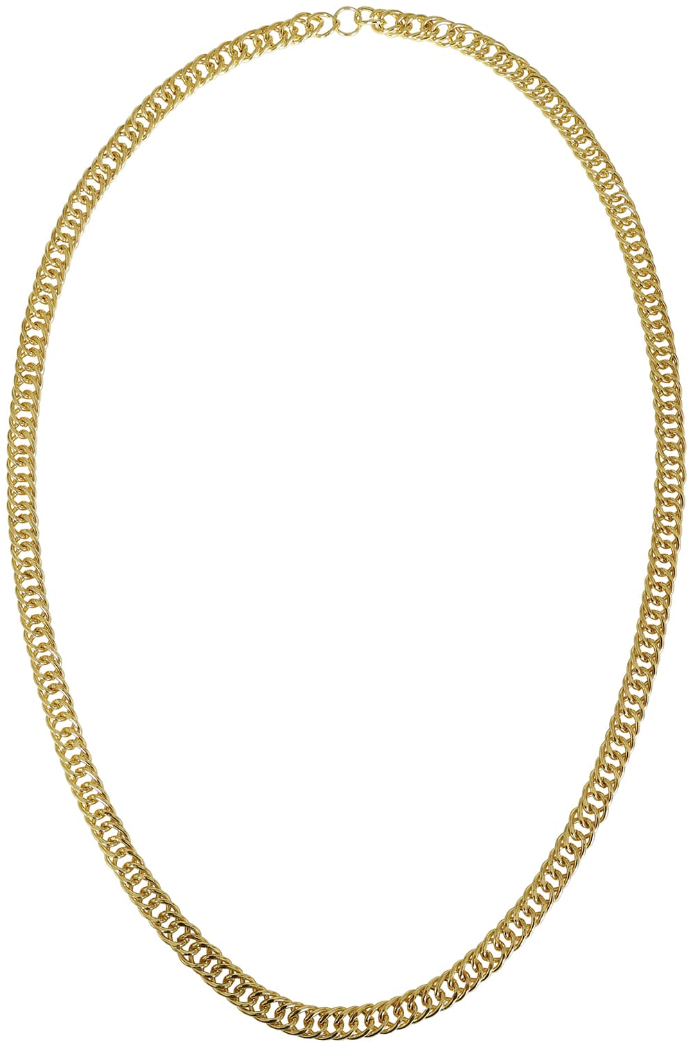 Guldfarvet metalkæde (95 cm)
