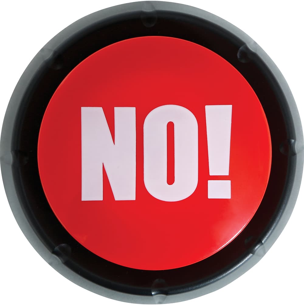 2 buzzerknapper "Yes!" og "No!", 9 cm