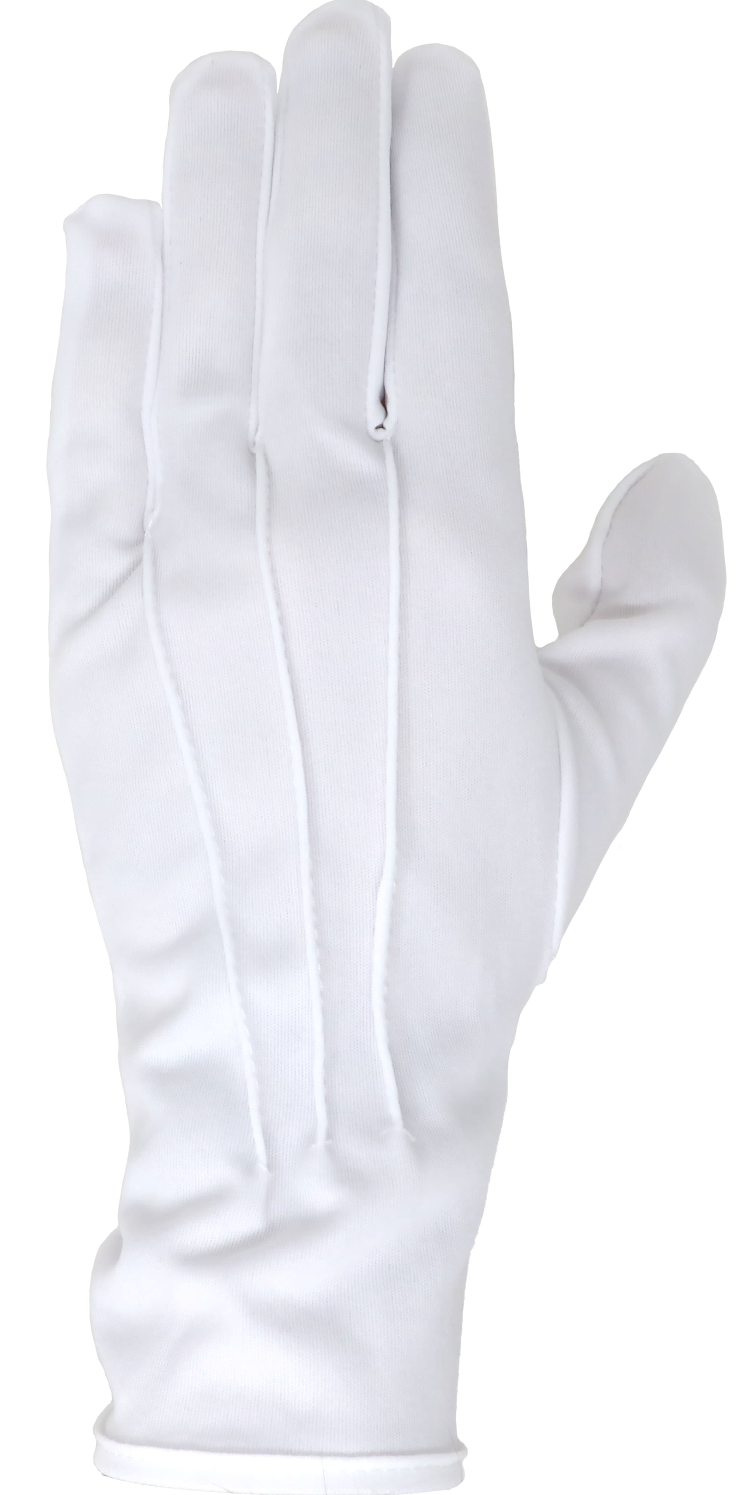 Handsker, 24 cm, hvide, til voksne
