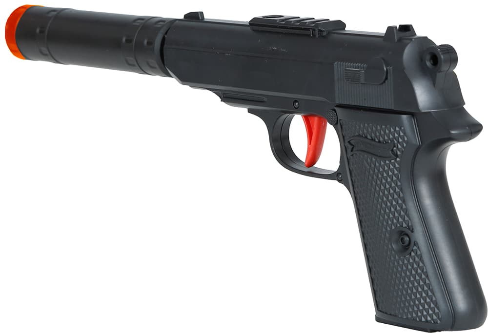 Pistol med lyddæmper, 29 cm