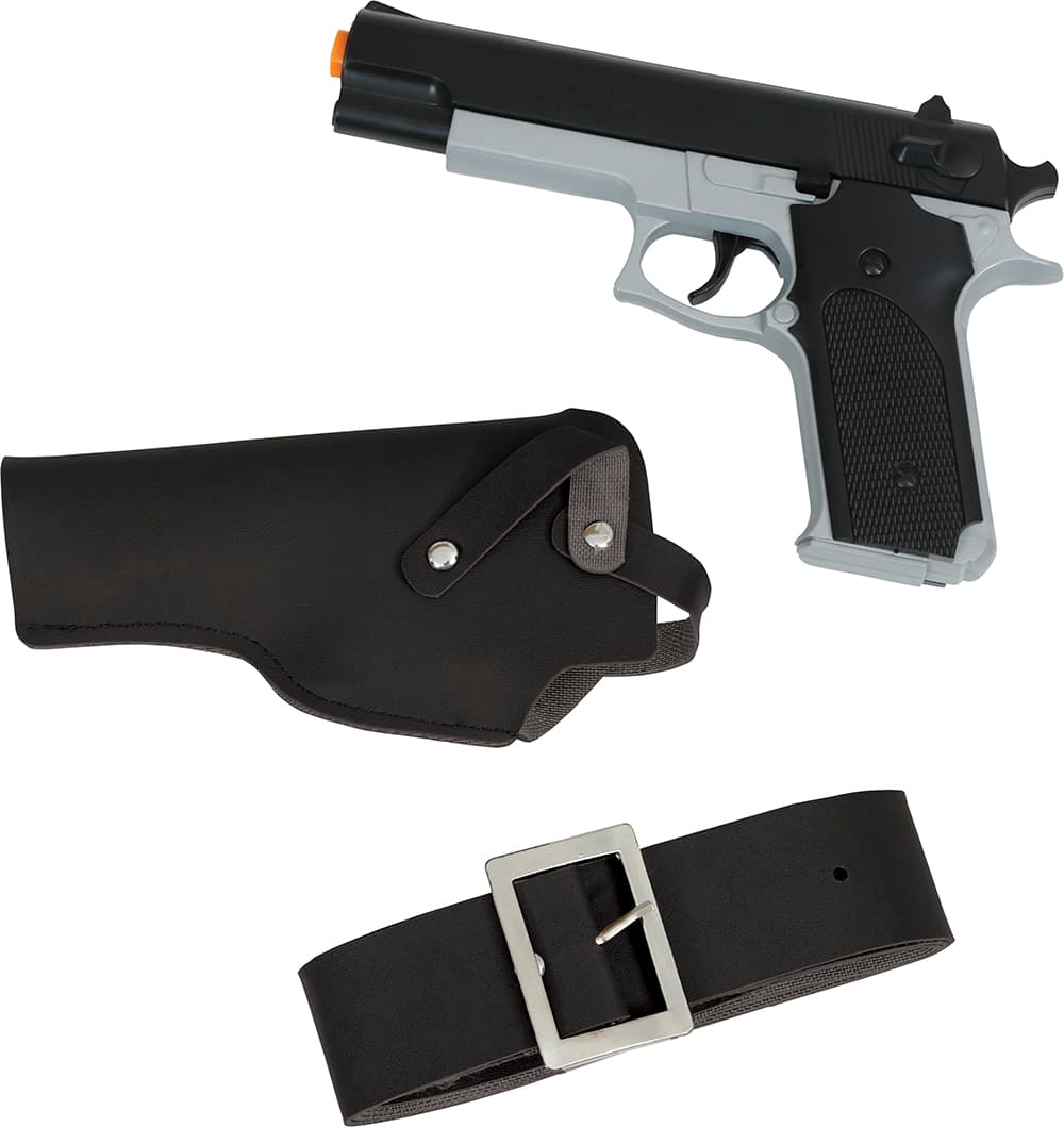 Pistol med hylster, 22 cm