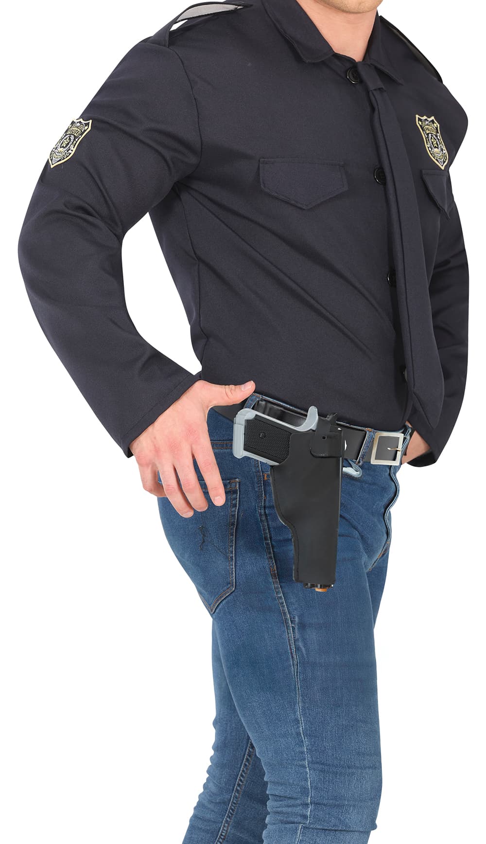 Pistol med hylster, 22 cm