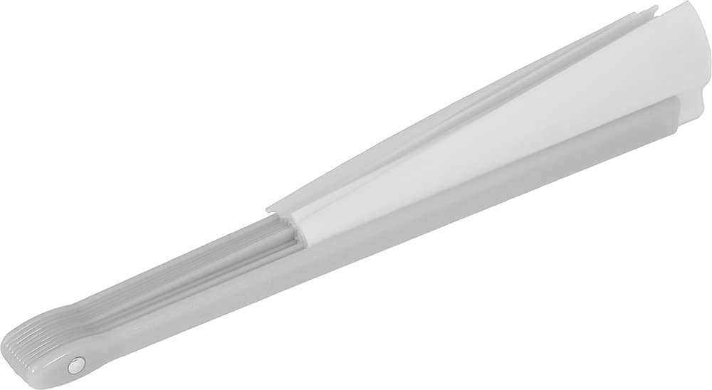 Hvid vifte i stof, 60 × 30 cm