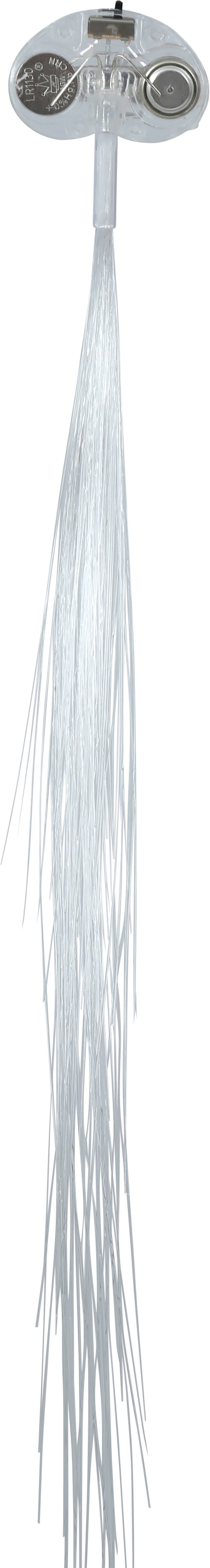 Fiberoptisk hårlok med lys, 30 cm