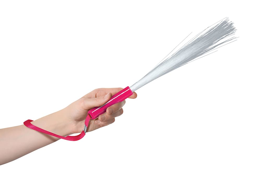 Fiberoptisk stav i assorterede farver, 25 cm