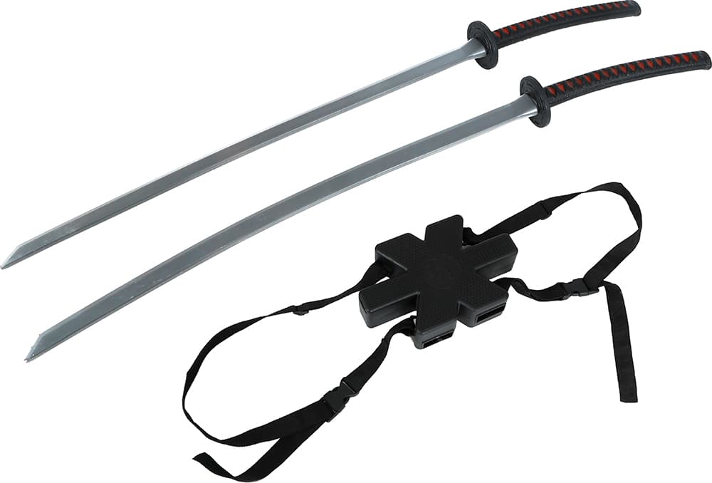 2 samuraisværd til ryggen, 95 cm