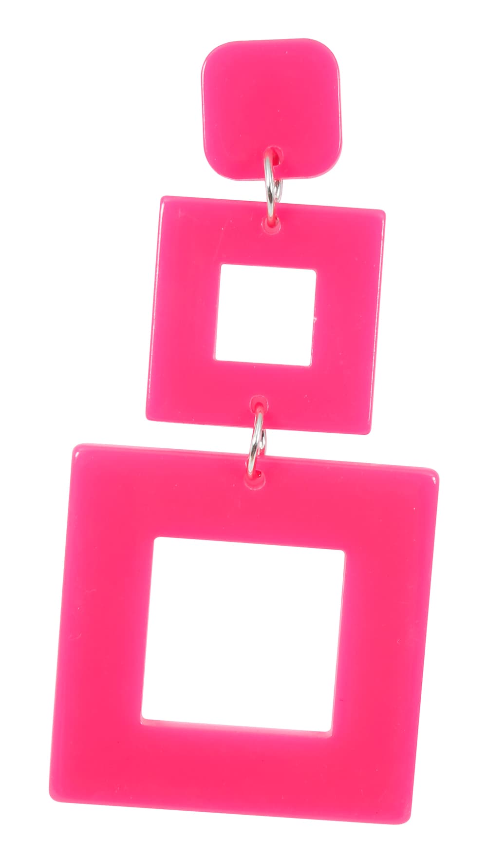 Assorterede 70'er-øreringe i neon