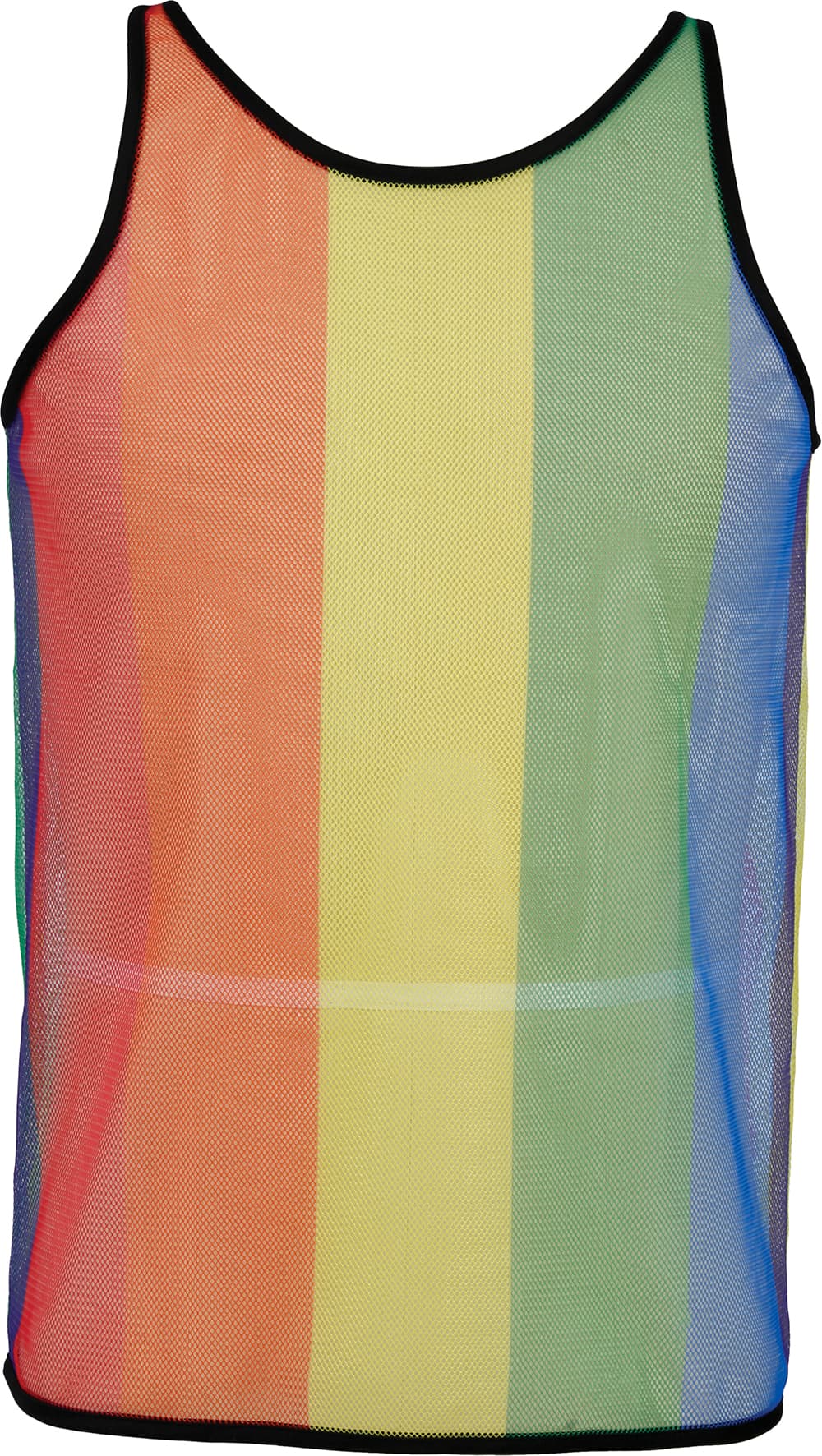 Regnbuefarvet net-T-shirt til herrer