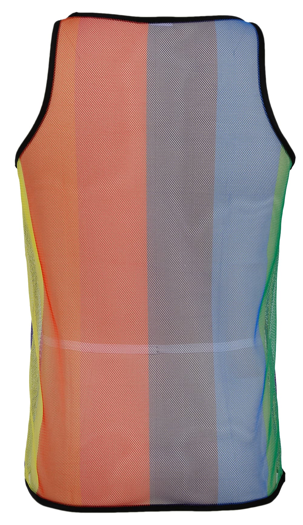 Regnbuefarvet net-T-shirt til herrer