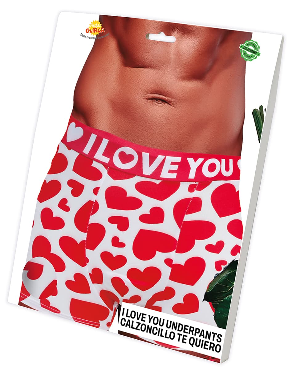 Underbukser "I love you" til herrer