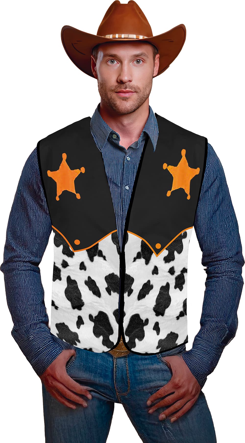 Sherif-cowboyvest, til voksne