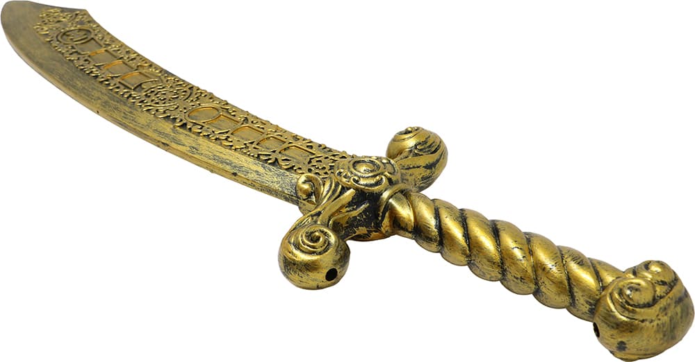 Gyldent arabisk sværd, 55 cm