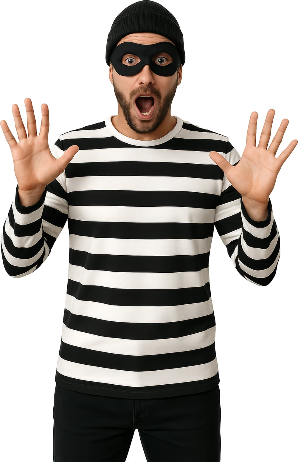 Stribet T-shirt til voksne, model 27552