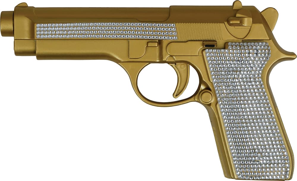 Gylden glimmerpistol, 25 cm