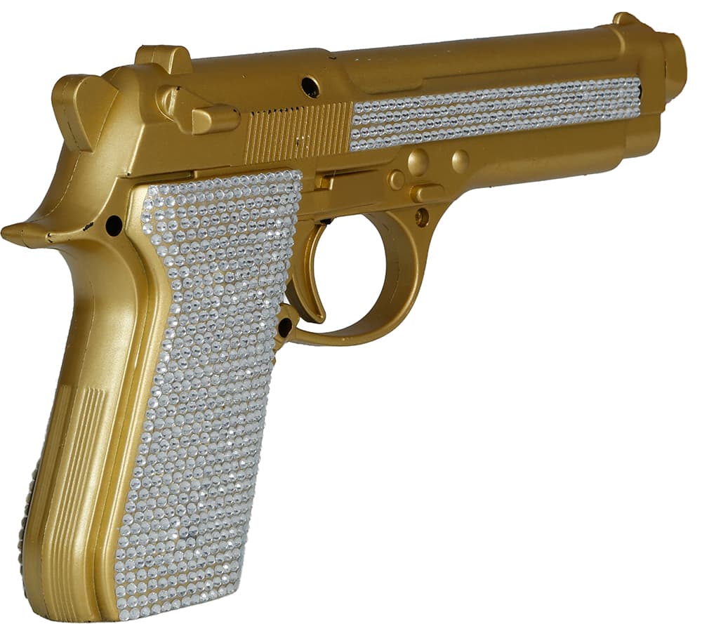 Gylden glimmerpistol, 25 cm