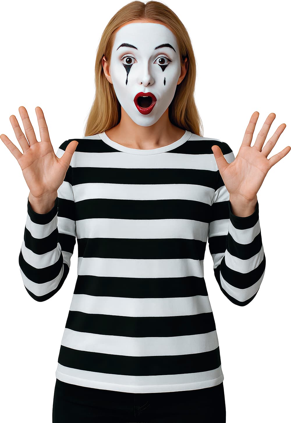 Stribet T-shirt til voksne, model 27561