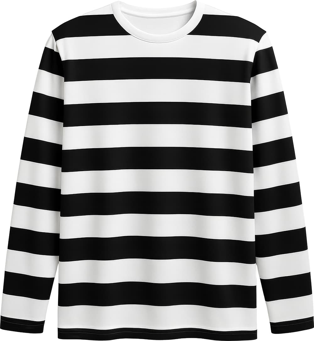 Stribet T-shirt til voksne, model 27563