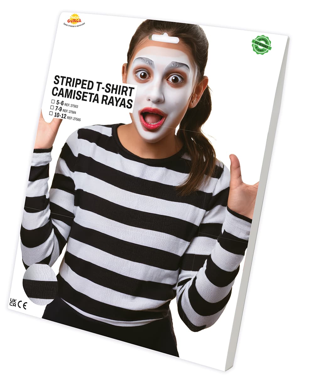 Stribet T-shirt til voksne, model 27563