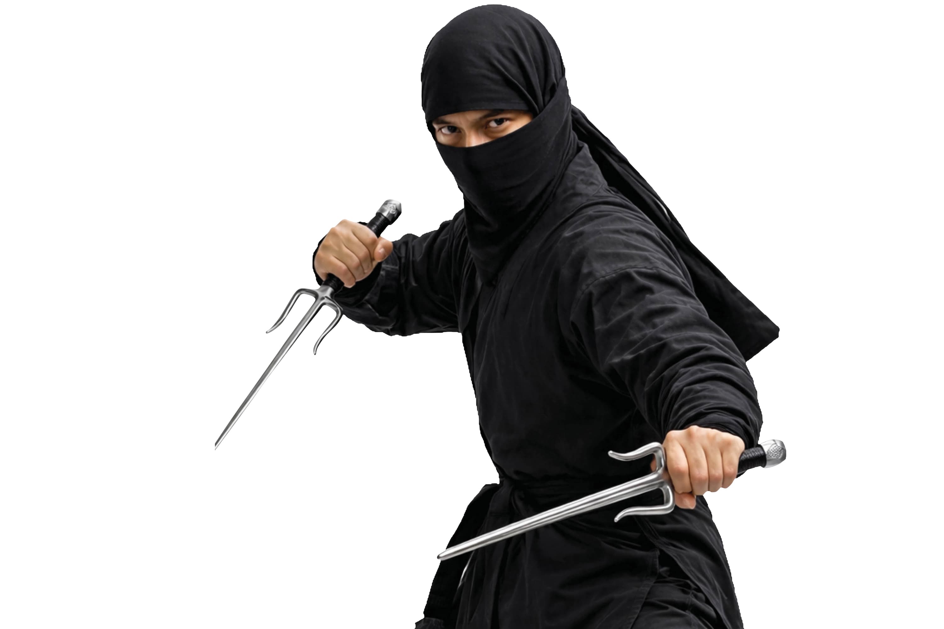 2 japanske ninjadolke i PVC, 35 cm