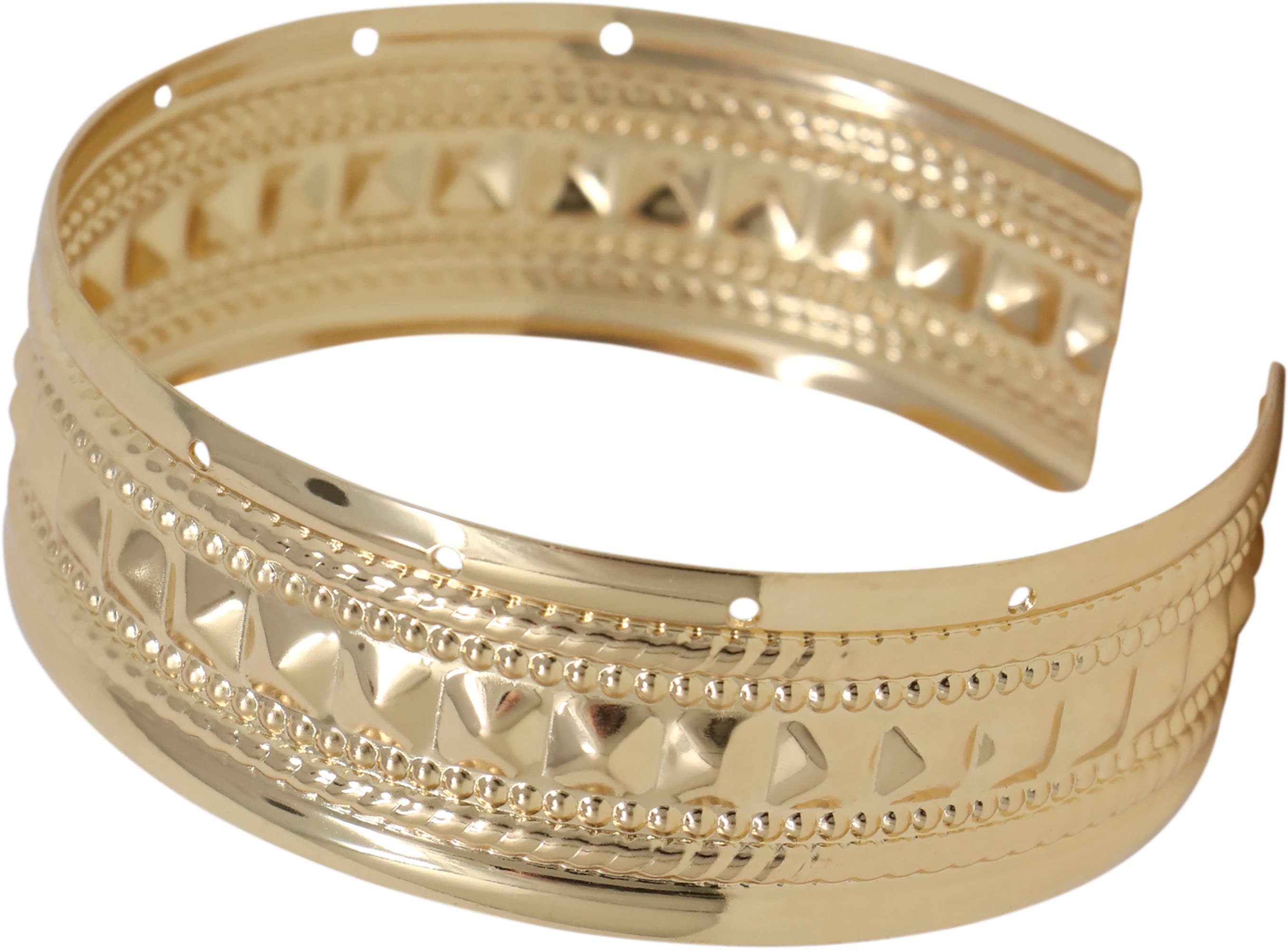 Metallisk armbånd, guld