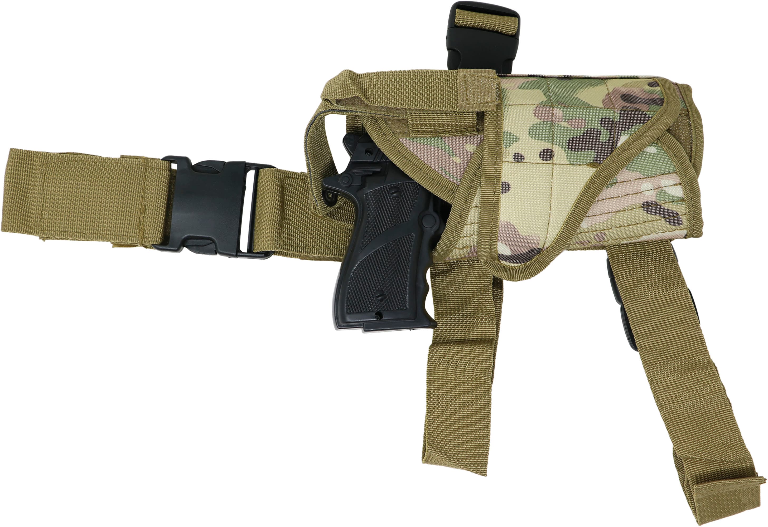 Hylster med pistol, grøn