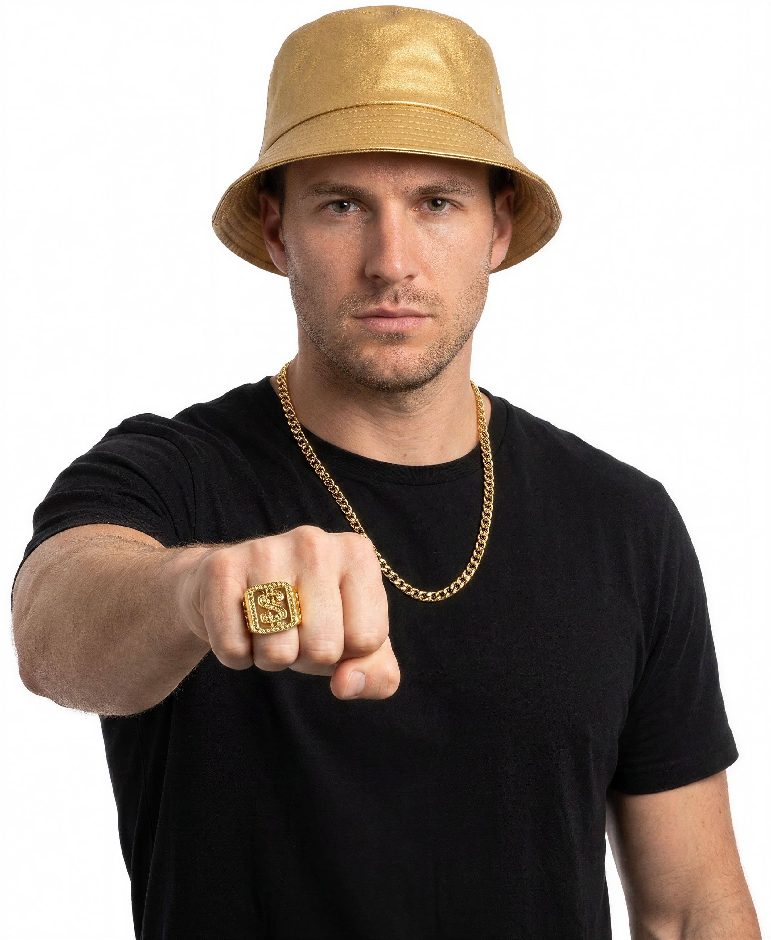 Metallisk dollarring, guld
