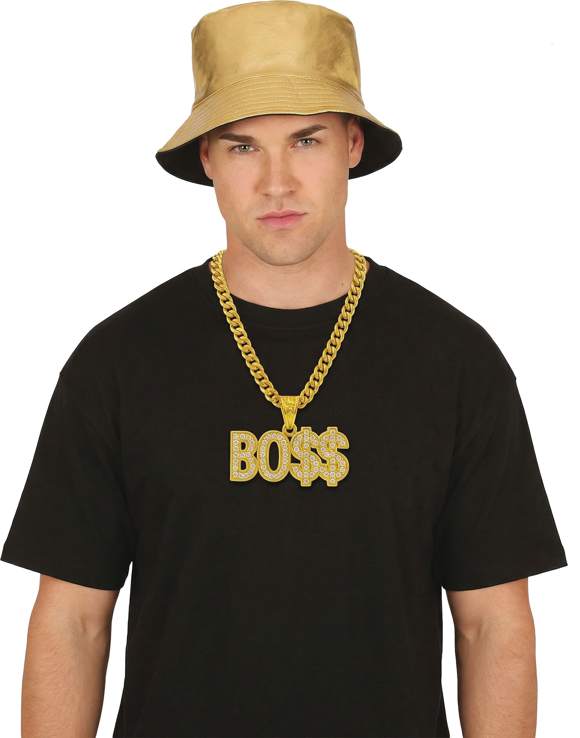 Boss-halskæde, metal