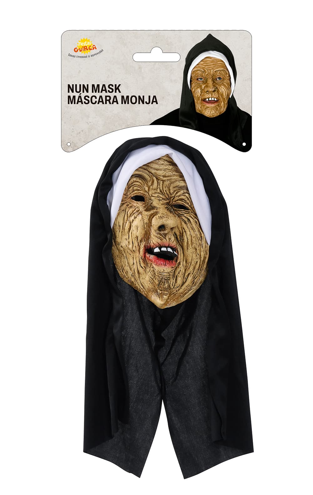 Nonnemaske med hætte, vinyl