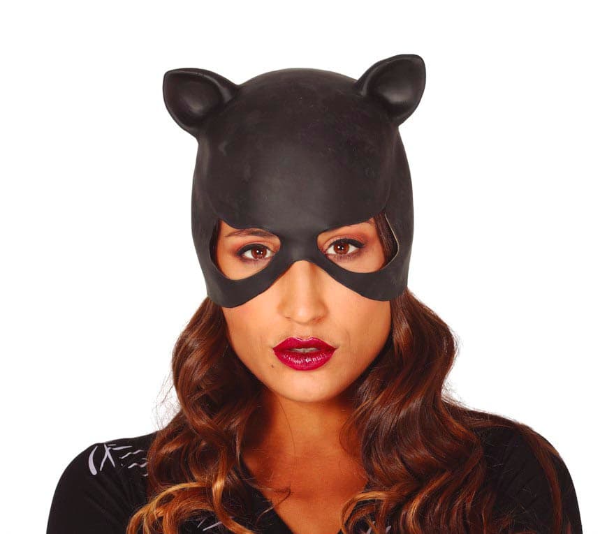 Kattekvindemaske i latex