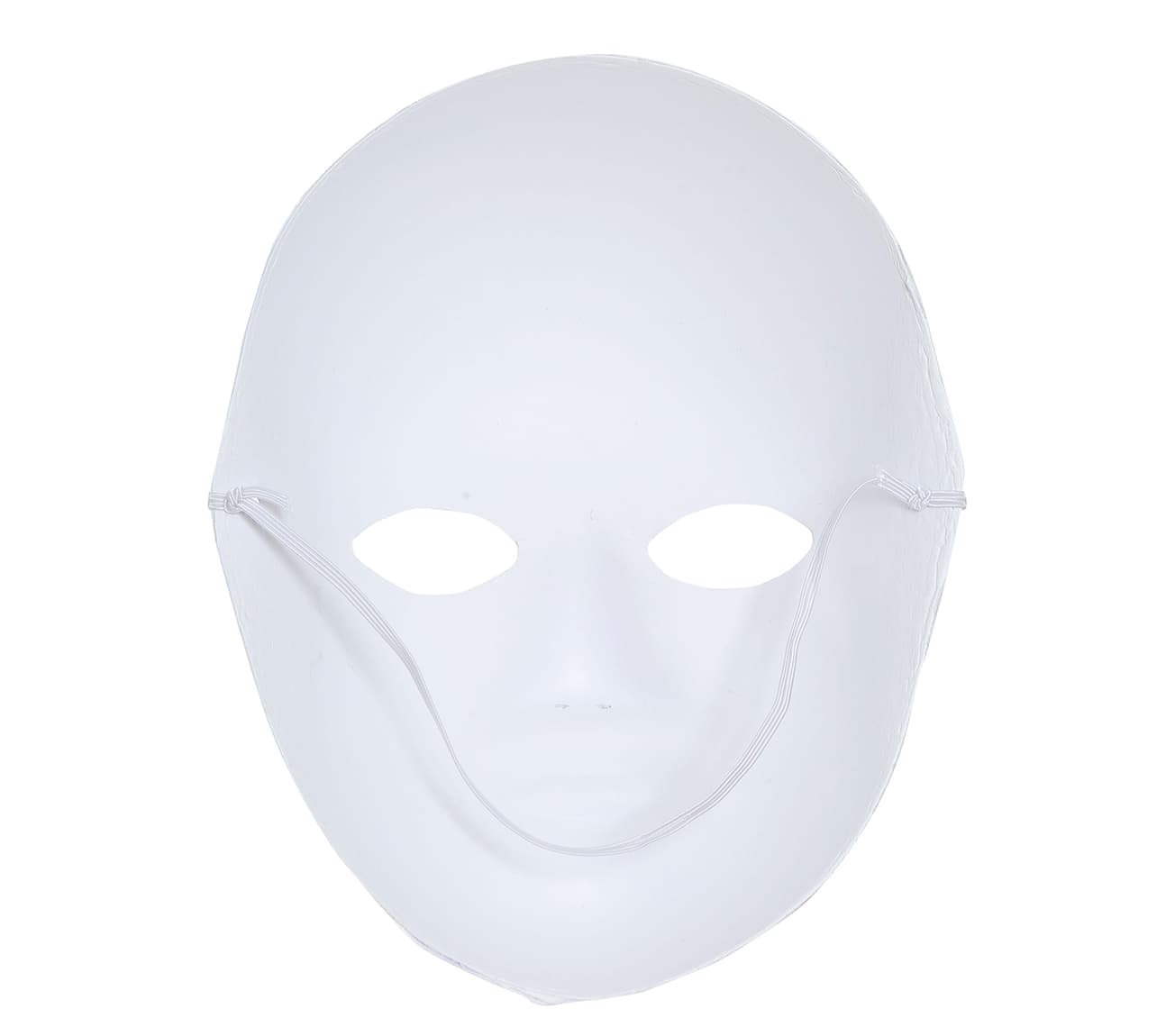 Hvid "papmaché"-maske