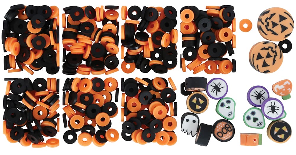 Æske med 512 dele til halloweenarmbånd, gør det selv