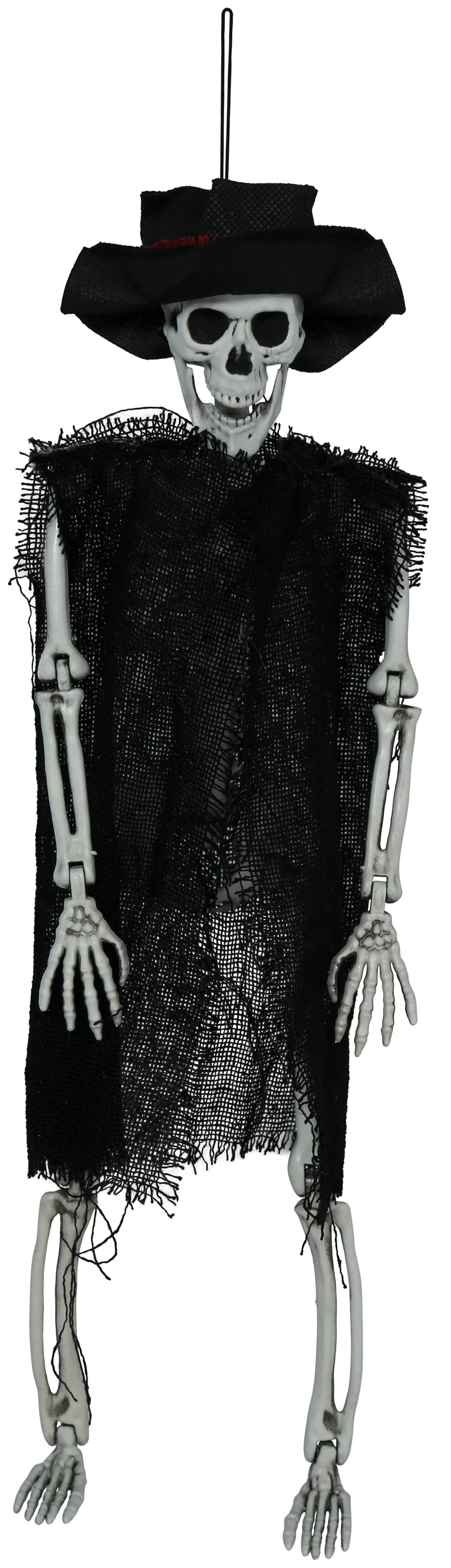 Hængende skelet med hat, 47 cm