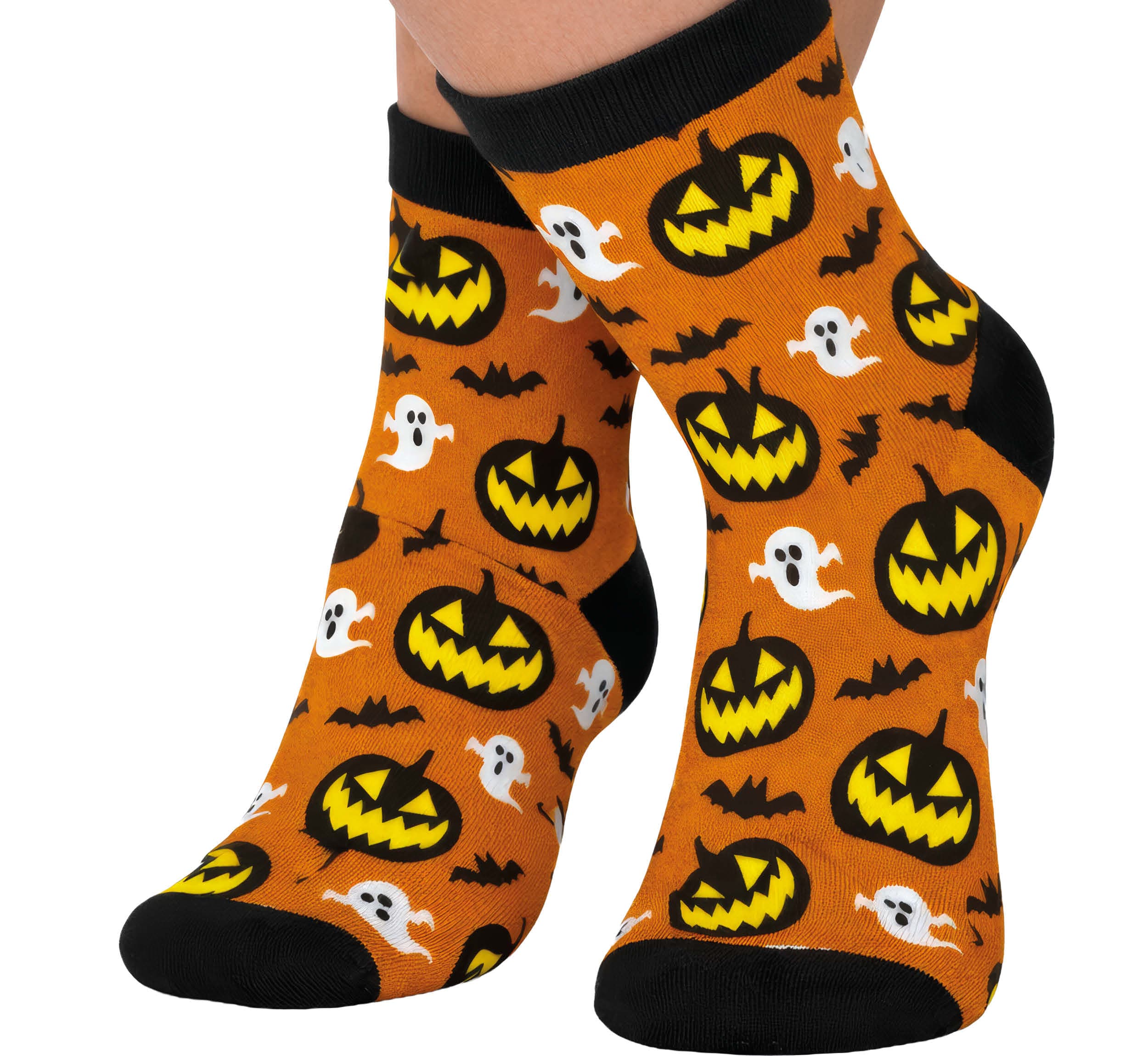 Halloweensokker, græskar og spøgelser, model 29383