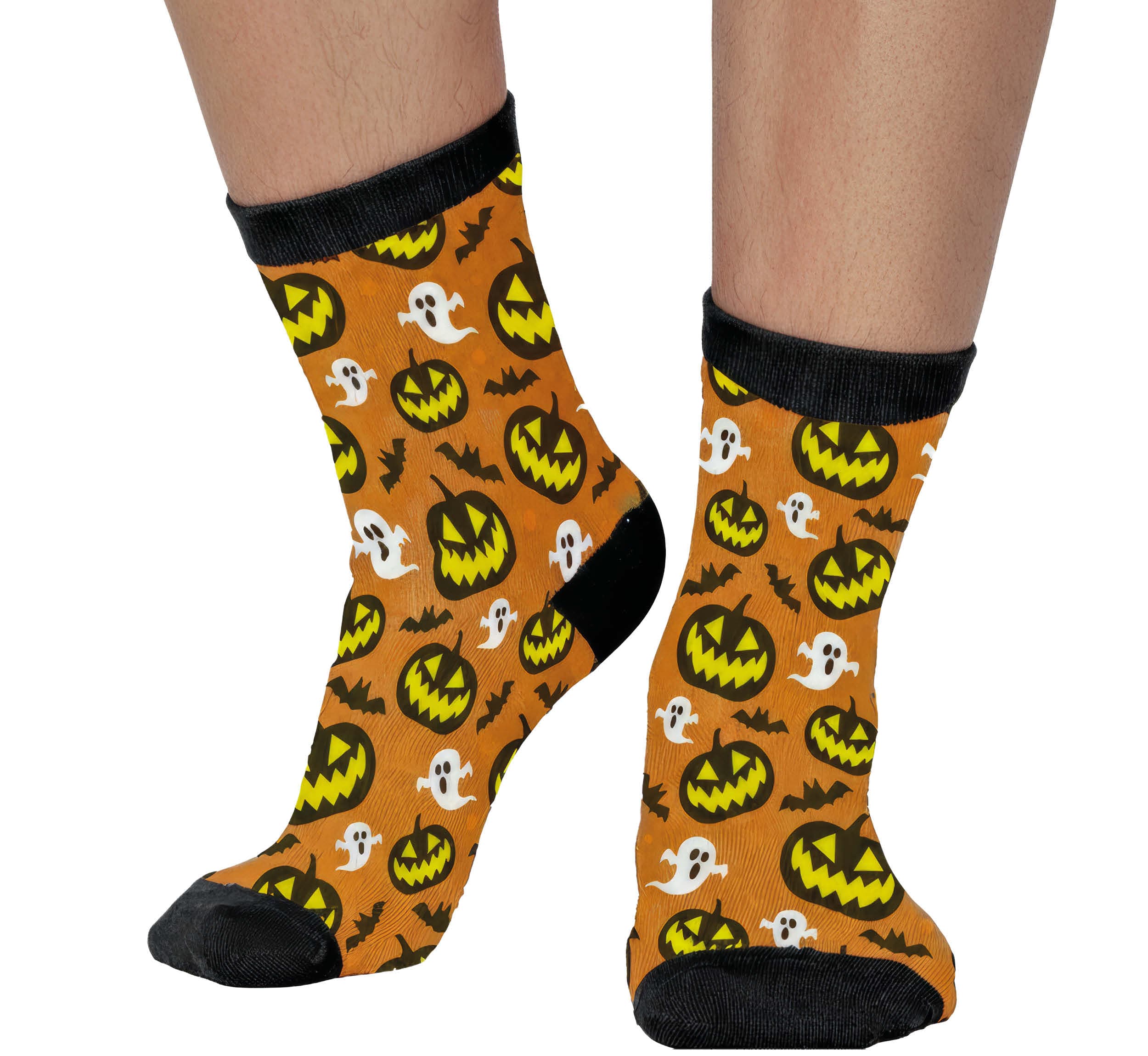 Halloweensokker, græskar og spøgelser, model 29385