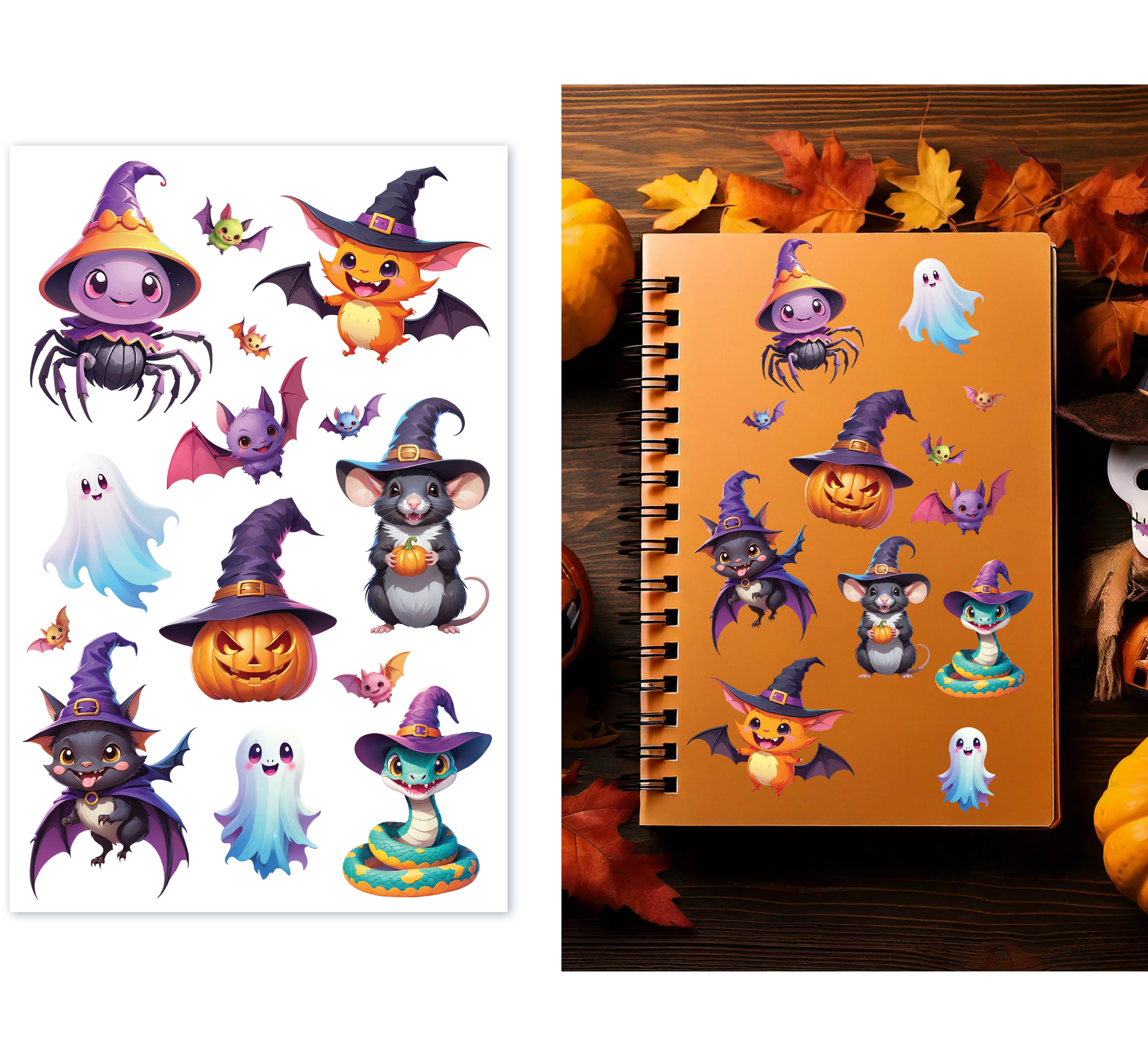 Assorterede halloween-klistermærker, model 29417