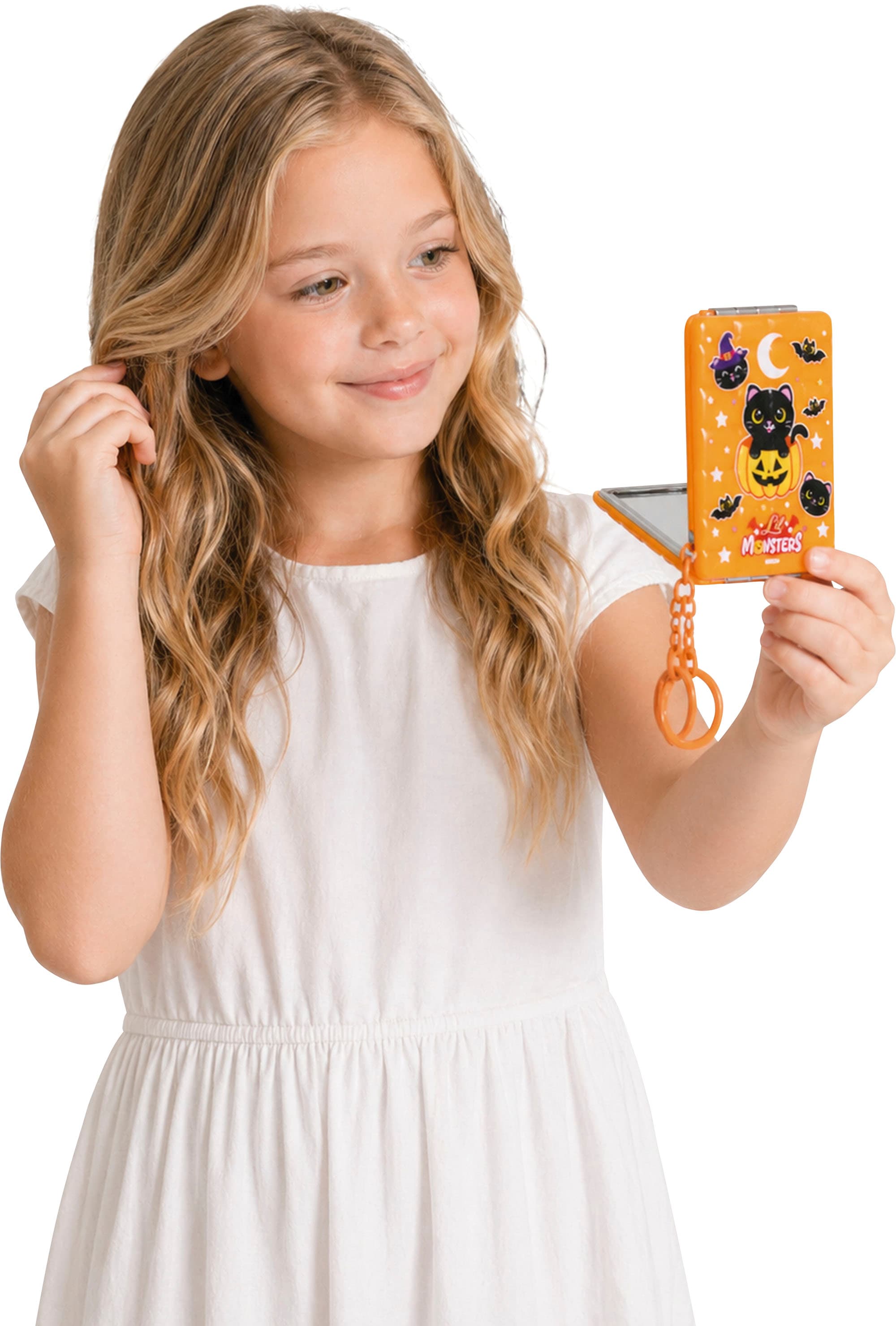 Lil Monsters nøglering med spejl, assorterede motiver