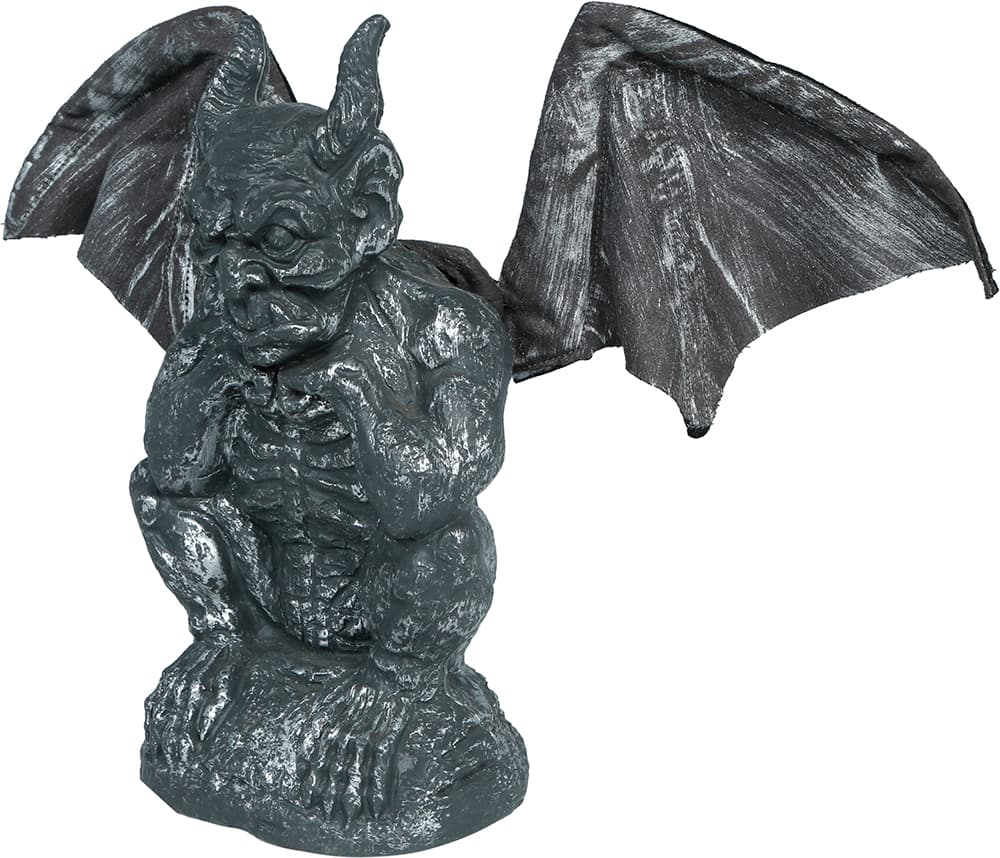 Halloween-gargoyle med lys, lyd og bevægelse, 30 cm
