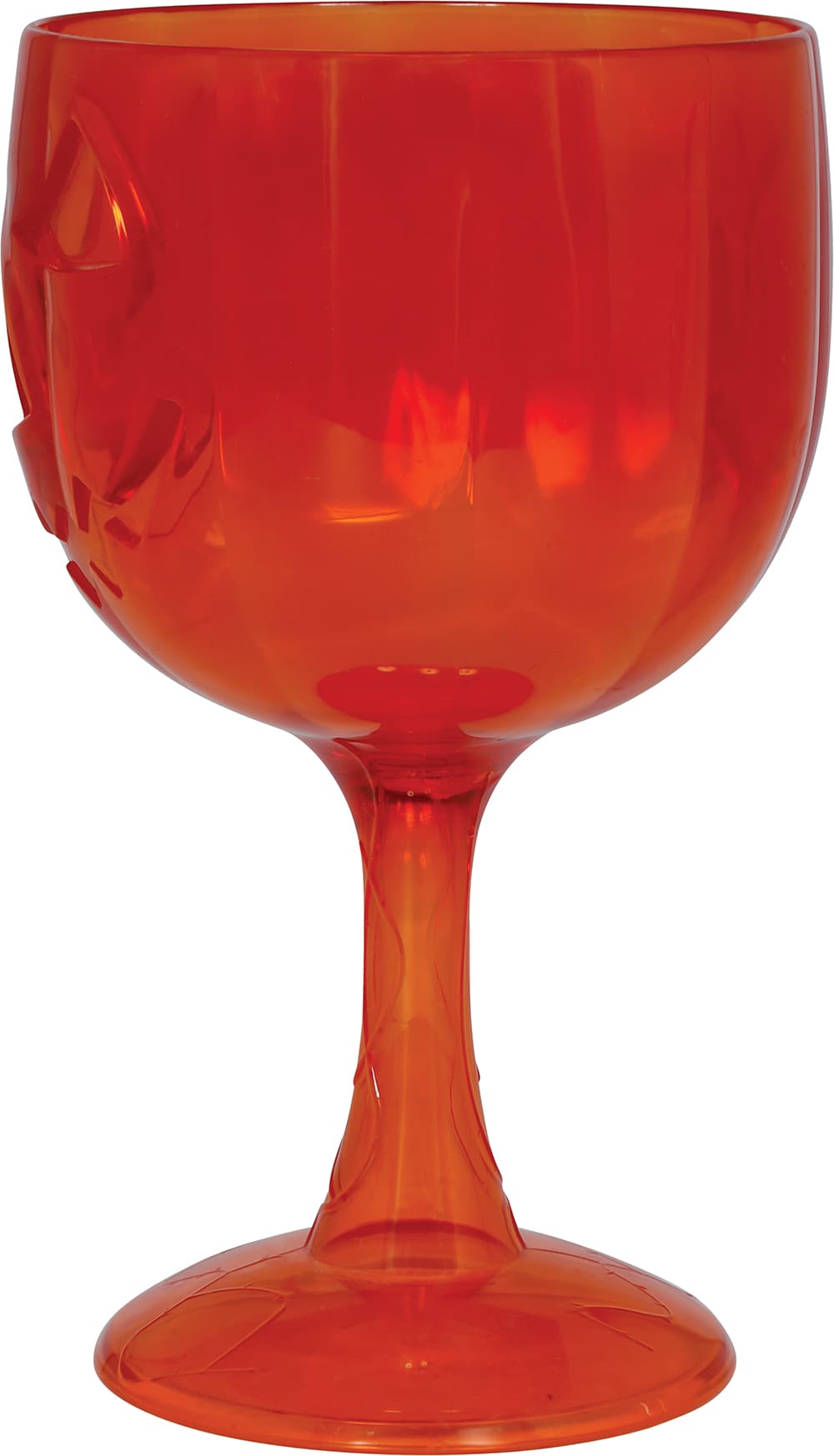 Orange græskarbæger, PVC, 18 cm
