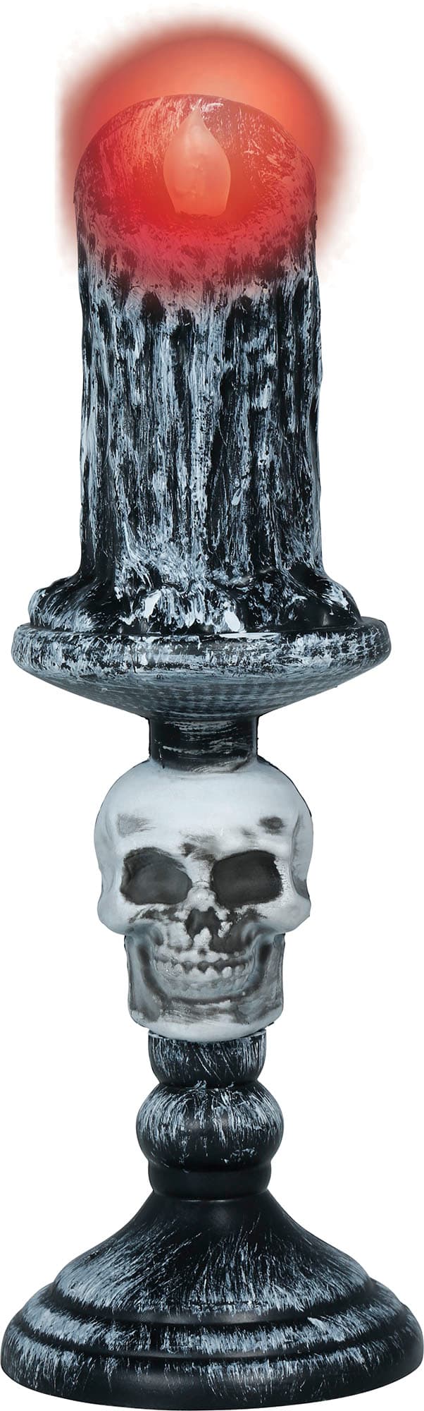 Kraniekandelaber med lys, PVC, 26 cm