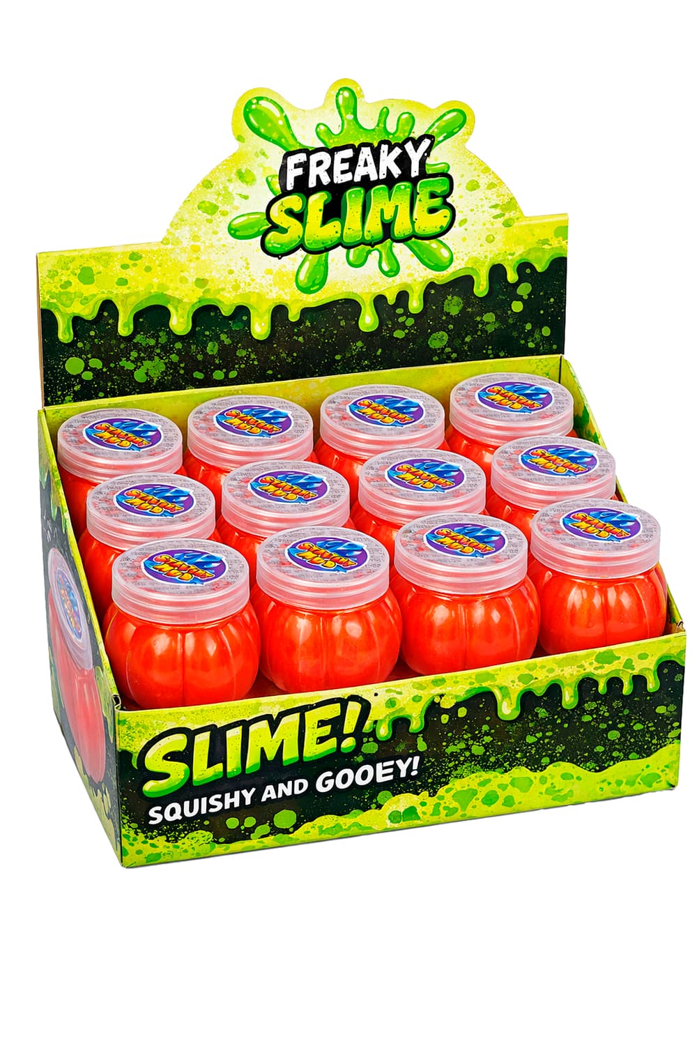 Orange flaske med slim