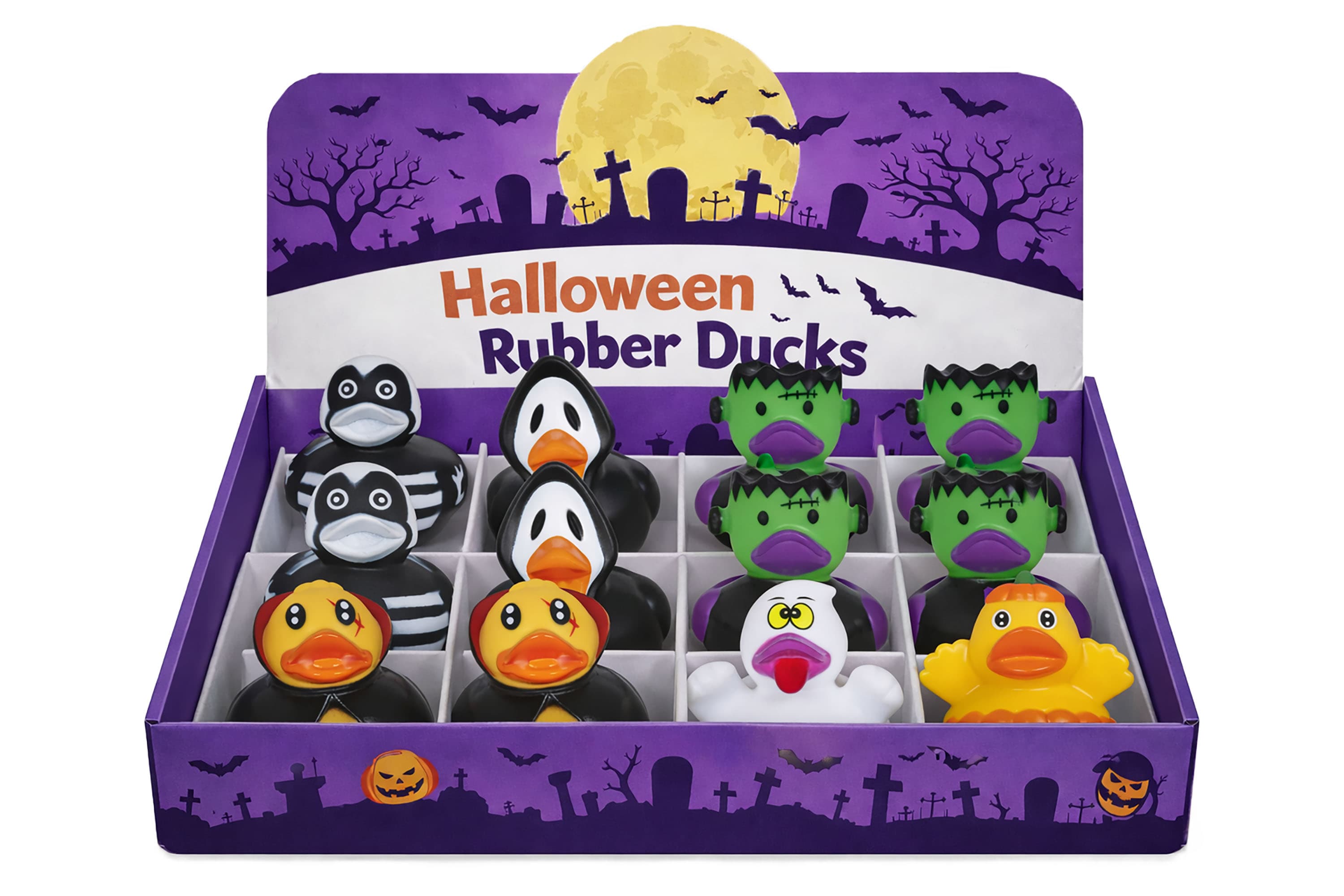 Halloween-badeand, assorterede, 6 cm