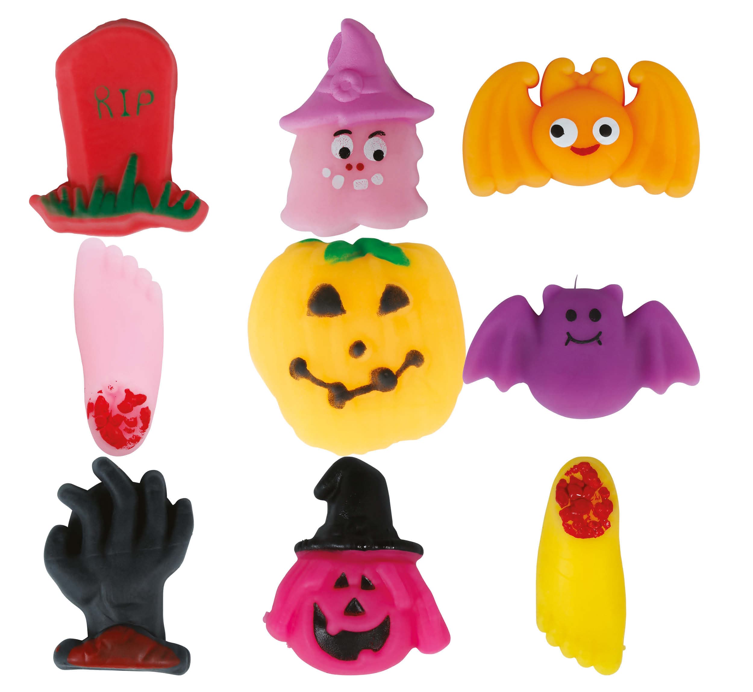 Assorteret halloween-klemmefigur, 3 cm