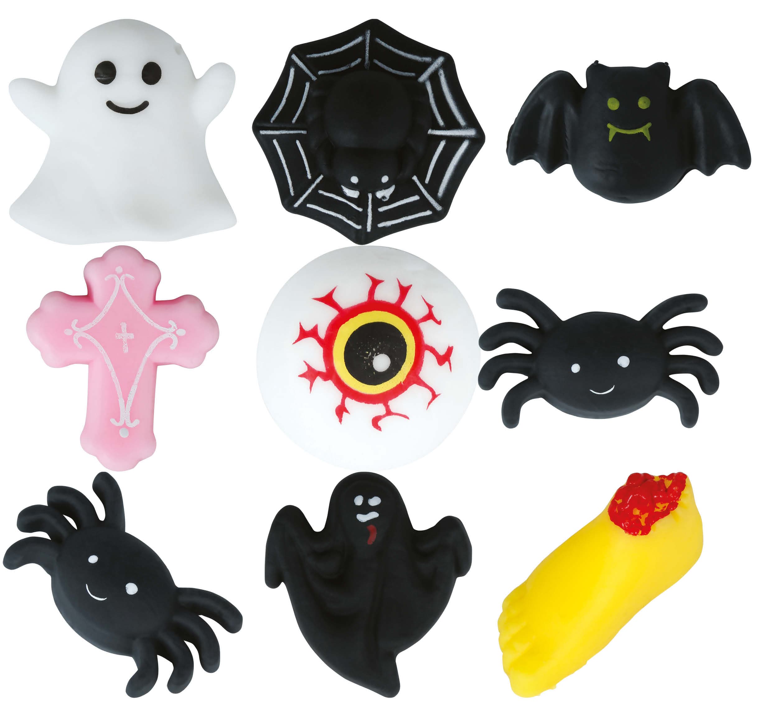 Assorteret halloween-klemmefigur, 3 cm