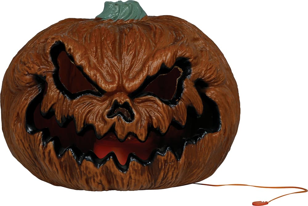Skrækgræskar med kraftigt lys, PVC, 26 cm