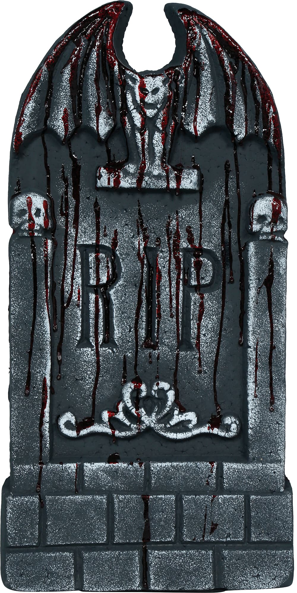 Blodig gravsten "RIP", 42 × 21 cm