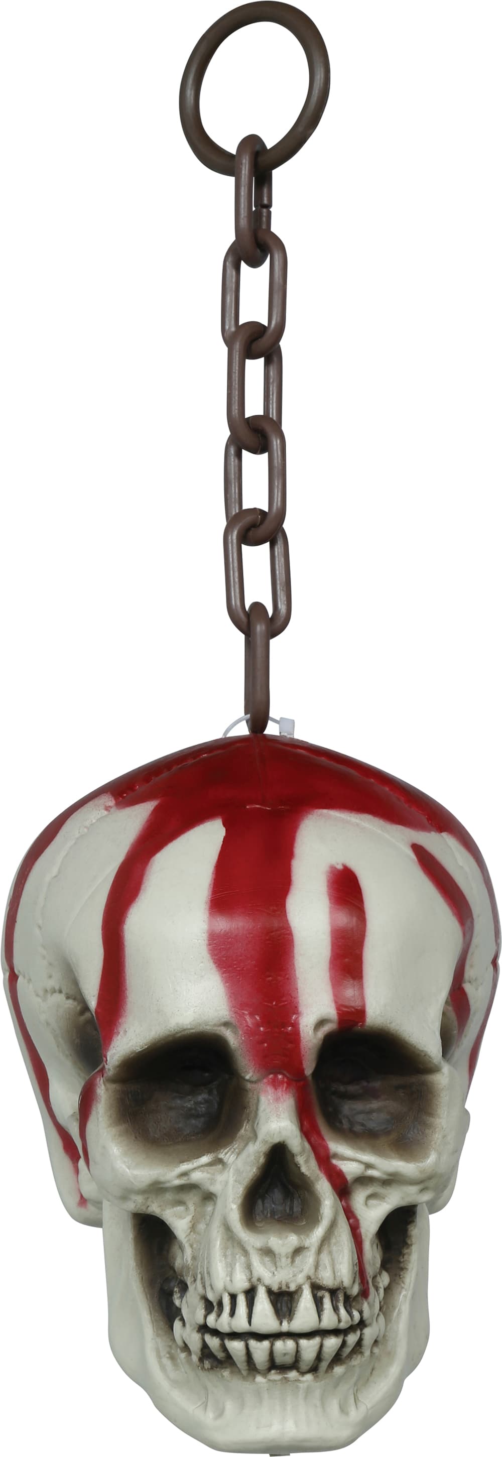 Blodigt kranie med kæde, PVC, 20 cm