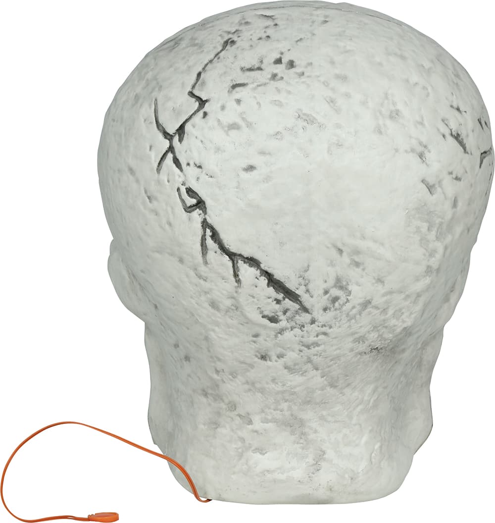 Kranie med edderkopper og lys, PVC, 35 cm