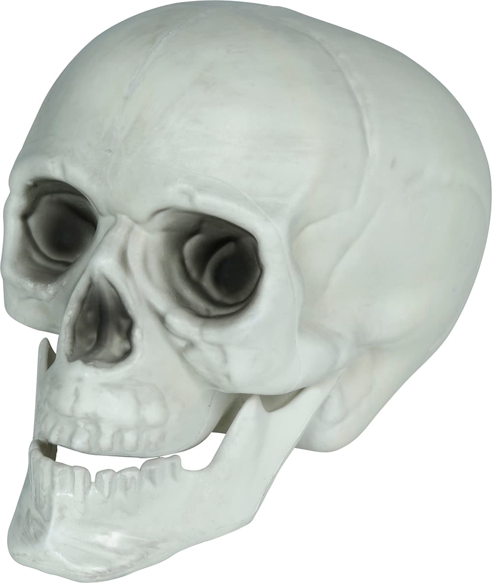 Sæt med 3 kranier, PVC, 15 cm