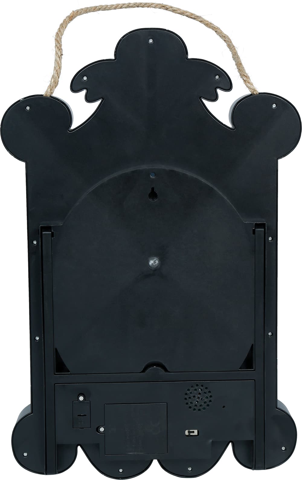 Spejl med billede, lys og bevægelse, 25 × 45 cm